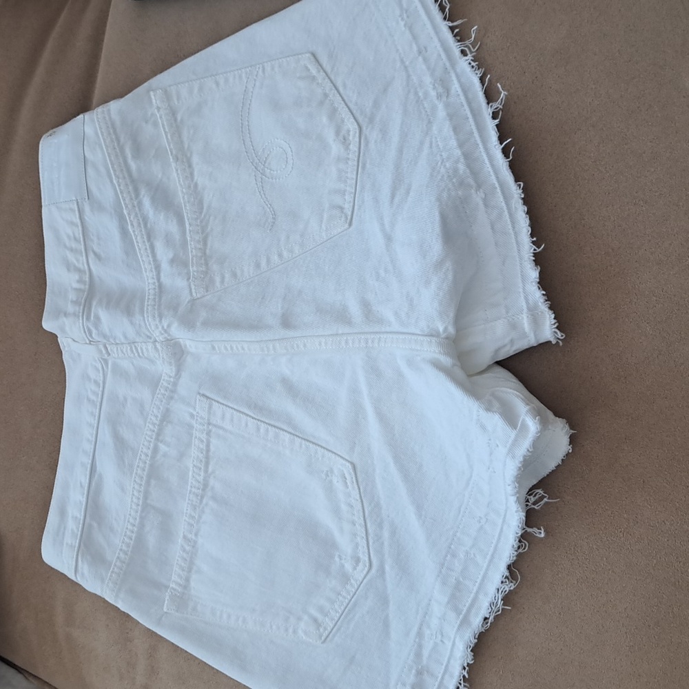 R13 White Denim Crossover Shorts NWT in Nico sz27 - Picture 4 of 14
